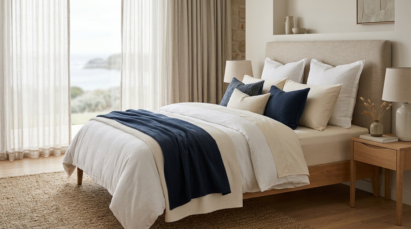 Active Crafts bedding — bed linen in a styled bedroom